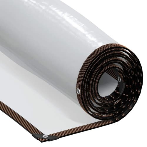 Klar presenning med öljetter 1x5 m polyeten