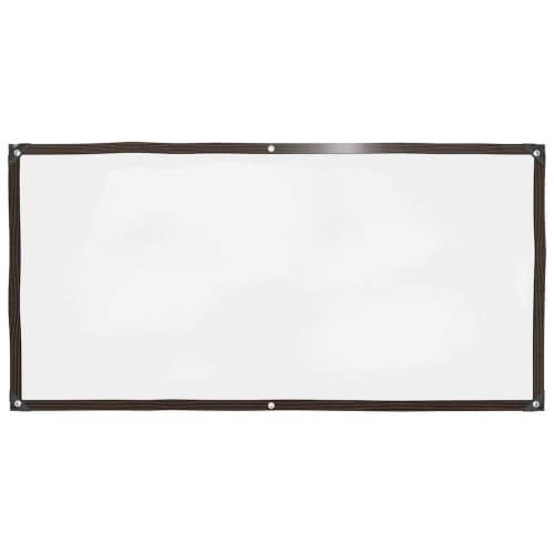 Klar presenning med öljetter 1x2 m polyeten