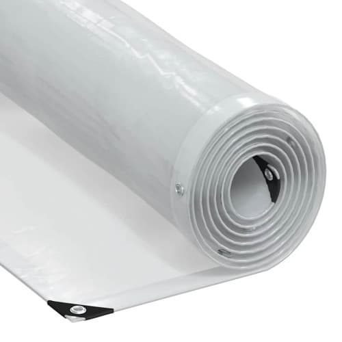 Klar presenning med öljetter 5x8 m polyeten