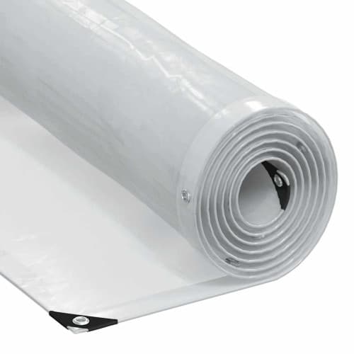 Klar presenning med öljetter 3x10 m polyeten