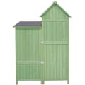 Miniatyrbild 6 av 6: Grön Utomhus Trädgårdsskjul, Trädgårdsskåp, Trädgårdsrengöringsrum, Väderbeständig, PVC-tak, För Trädgård & Utomhusrengöring