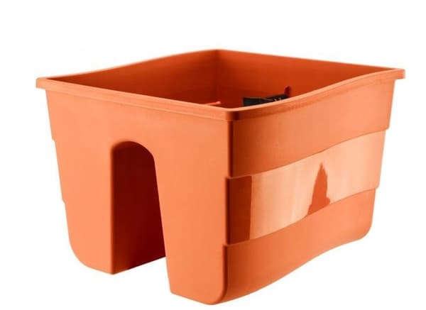 Balkonglåda för balustrad terrakotta 30 cm