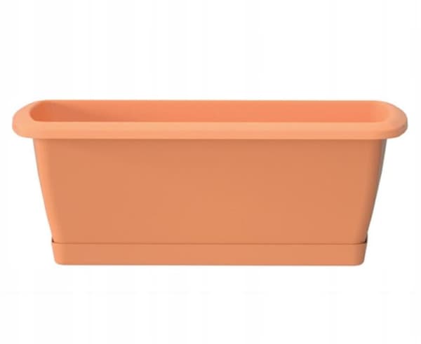 Kukkaruukku parvekelaatikko terrakotta muovi 49x15 cm jalustalla Espana