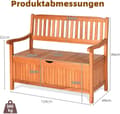 Miniatyrbild 6 av 8: Trädgårdsbänk, 107x59x90 cm, Natur