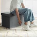 Pikkukuva 7 / 8: Säilytyspenkki, 31,5x16x16 tuumaa, tummanharmaa