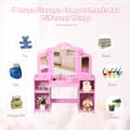 Miniatyrbillede 5 af 8: Børns Makeupbord, 107x41x117 cm, Lyserød