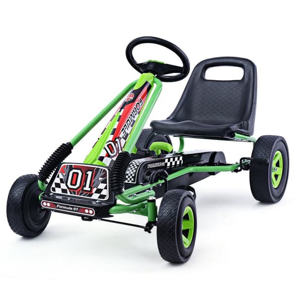 Pedaldrevet Cykel Gokart, 105x59x62 cm, Grøn