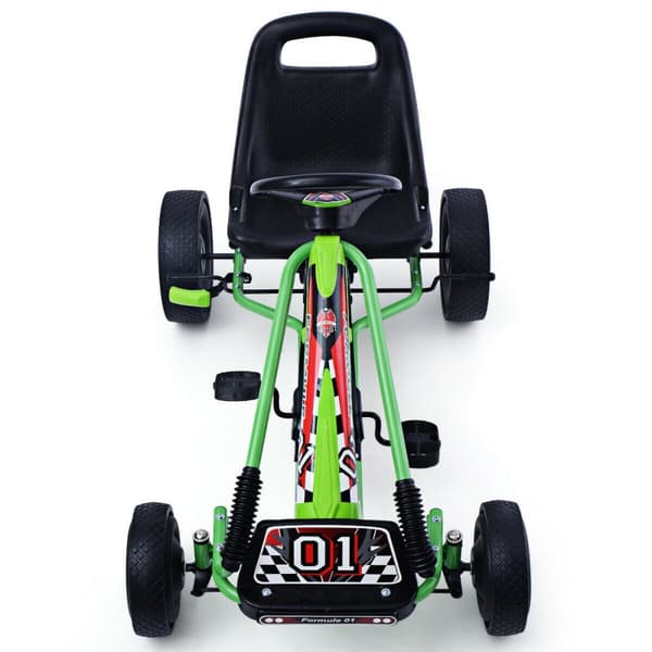 Pedaldrevet Cykel Gokart, 105x59x62 cm, Grøn