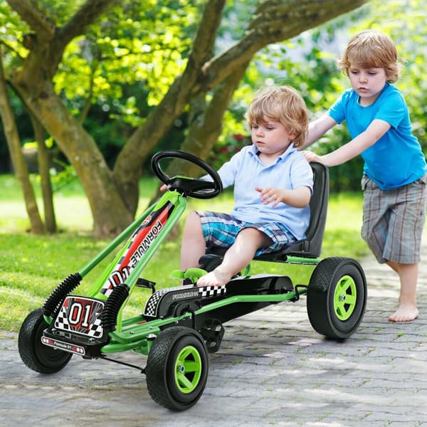 Pedaldrevet Cykel Gokart, 105x59x62 cm, Grøn
