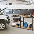 Pikkukuva 6 / 8: Autotallin työkaluhylly, 30x12x60 tuumaa, Musta