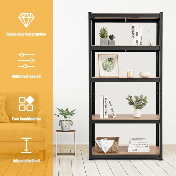 Autotallin työkaluhylly, 30x12x60 tuumaa, Musta