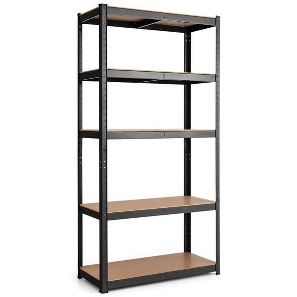 Autotallin työkaluhylly, 30x12x60 tuumaa, Musta