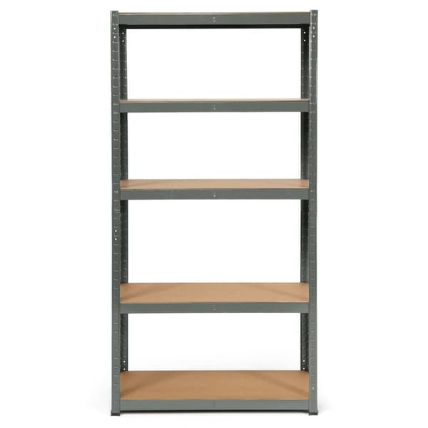 Työkaluhylly, 35,5x16x71 tuumaa, harmaa