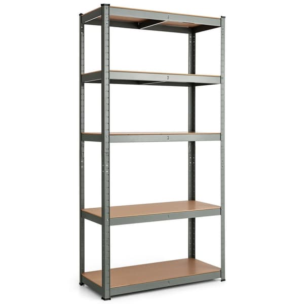 Työkaluhylly, 35,5x16x71 tuumaa, harmaa
