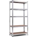 Miniatyrbillede 1 af 8: Stål Opbevaringshylde, 35,5x15,76x71 tommer, Sølv
