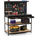 Miniatyrbillede 3 af 8: Arbejdsbord, 121x61 cm, Sort