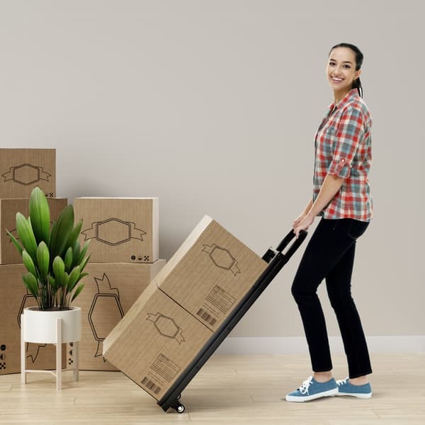 Handtruck och Stege Kombination, 32x17x45 tum, Svart