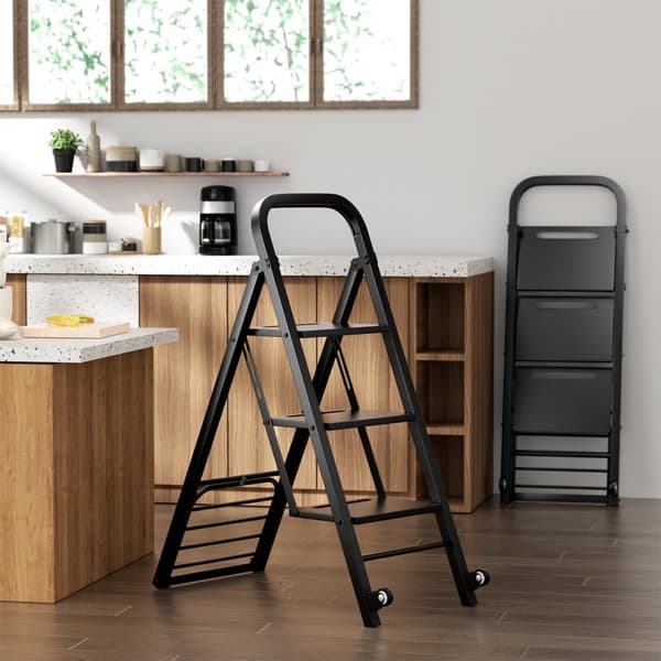 Handtruck och Stege Kombination, 32x17x45 tum, Svart