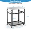 Miniatyrbillede 5 af 8: Grillvogn, 33x20x33,5 tommer, Sort