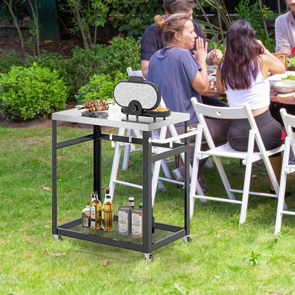 Grillvogn, 33x20x33,5 tommer, Sort