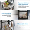 Miniatyrbillede 8 af 8: Grillvogn, 33x20x33,5 tommer, Sort