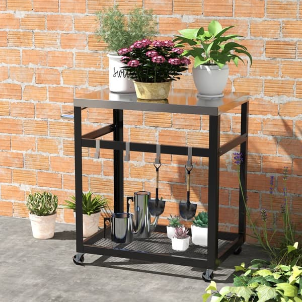 Grillvogn, 33x20x33,5 tommer, Sort
