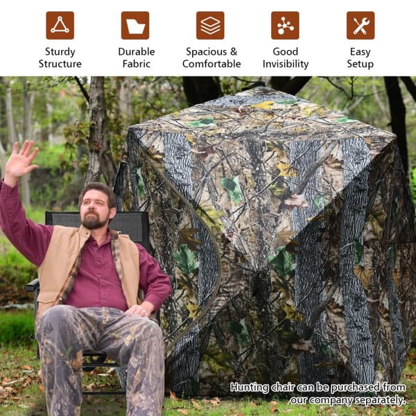 Jagtskjul, 180x200x166 cm, camouflage