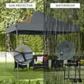 Miniatyrbild 3 av 8: Pop Up Canopy Event Party Tent, 10x10x10-10.5-11 ft, Grå