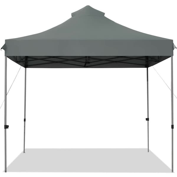 Pop Up Canopy Event Party Tent, 10x10x10-10.5-11 ft, Grå