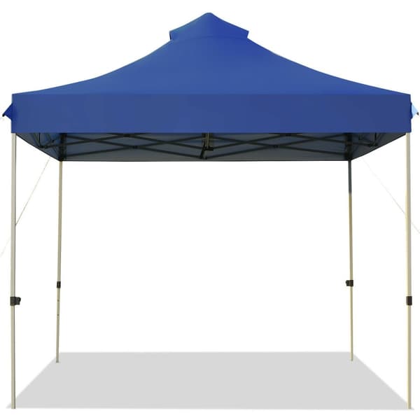 Pop Up Canopy Event Party Tent, 10x10x10-10.5-11 ft, Blå