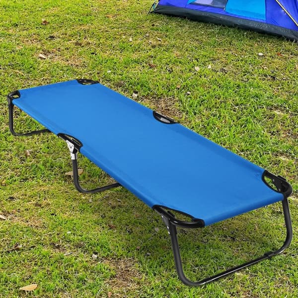 Camping seng, 191x56x31 cm, Blå
