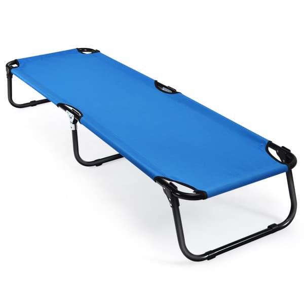 Camping seng, 191x56x31 cm, Blå