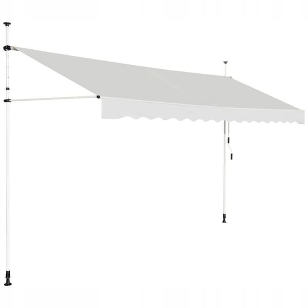 Altanmarkise, 395x120 cm, Beige