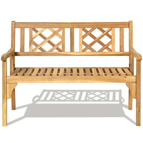 Patio Bench, 47,5x22x35,5 tuumaa, Teakki