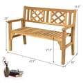 Pikkukuva 8 / 8: Patio Bench, 47,5x22x35,5 tuumaa, Teakki