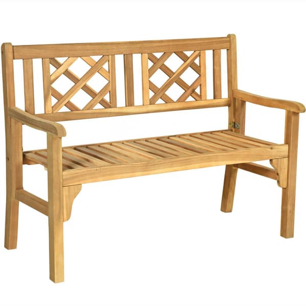 Patio Bench, 47,5x22x35,5 tuumaa, Teakki