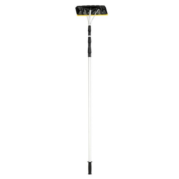Lumikattoharava, 21 jalkaa teleskooppinen, 16x6 tuumaa, Musta Keltainen