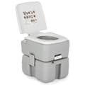 Miniatyrbillede 2 af 8: Transportabelt toilet, 40,5x33x43 cm, grå