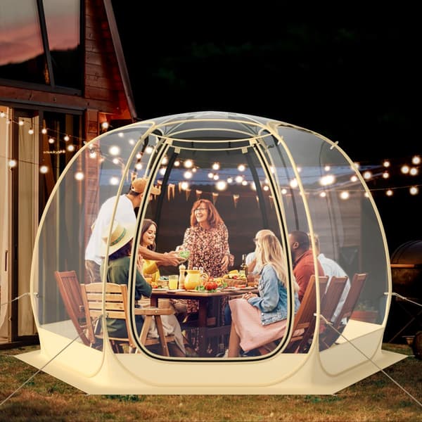 Pop op Bobletelt, 11x10x7 ft, Transparent