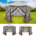 Miniatyrbillede 3 af 8: Pop-up pavillon, 11,5x11,5x7,7 ft, Kaffe