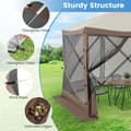 Miniatyrbillede 5 af 8: Pop-up pavillon, 11,5x11,5x7,7 ft, Kaffe