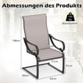Miniatyrbillede 2 af 8: Terrassestole, 69x62x108 cm, Grå