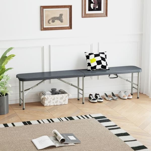 Utomhusbänk, 180x30x43 cm, Grå