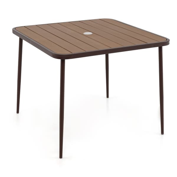 Patio Dining Set, 26x22.5x34 tuumaa, 35x35x28 tuumaa, Ruskea