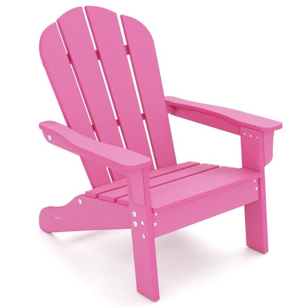Puutarhatuoli, Säänkestävä HDPE-toddler, 53,5x52x64 cm, Pinkki