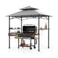 Miniatyrbillede 4 af 8: Grillpavillon til BBQ, 242x153 cm, Grå