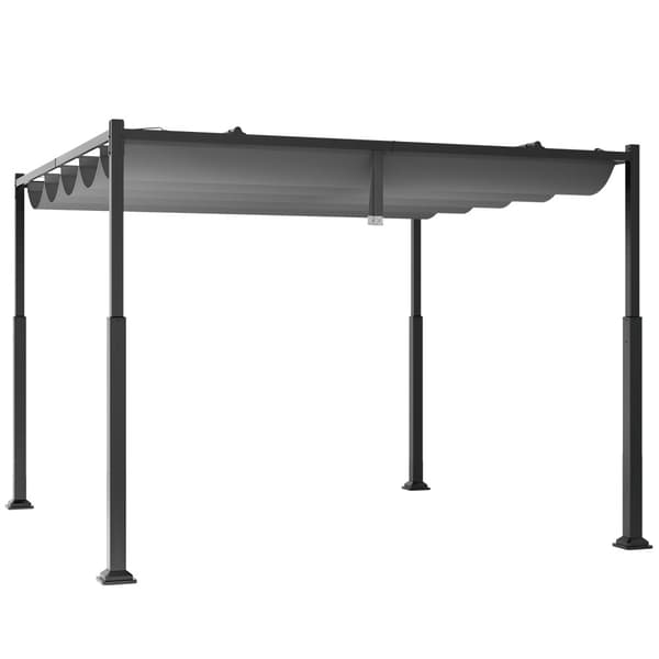 Udendørs Pergola, 3M x 3M, Grå