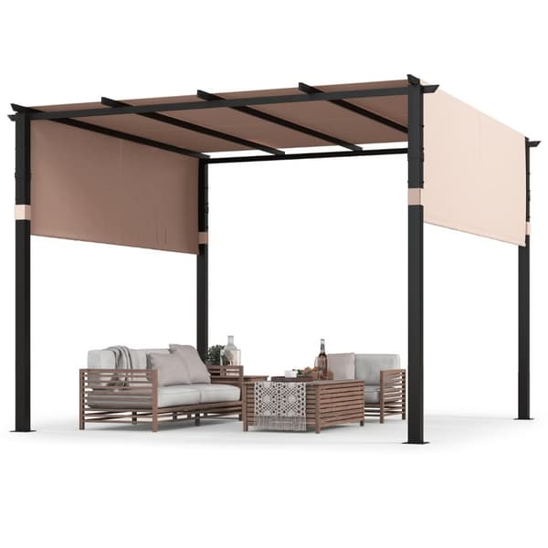 Pergola, 3x3 M, Beige/Grå
