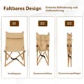 Miniatyrbillede 3 af 7: Campingstol, 80/83x52x86/100 cm, Natur