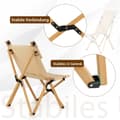 Miniatyrbillede 6 af 7: Campingstol, 80/83x52x86/100 cm, Natur